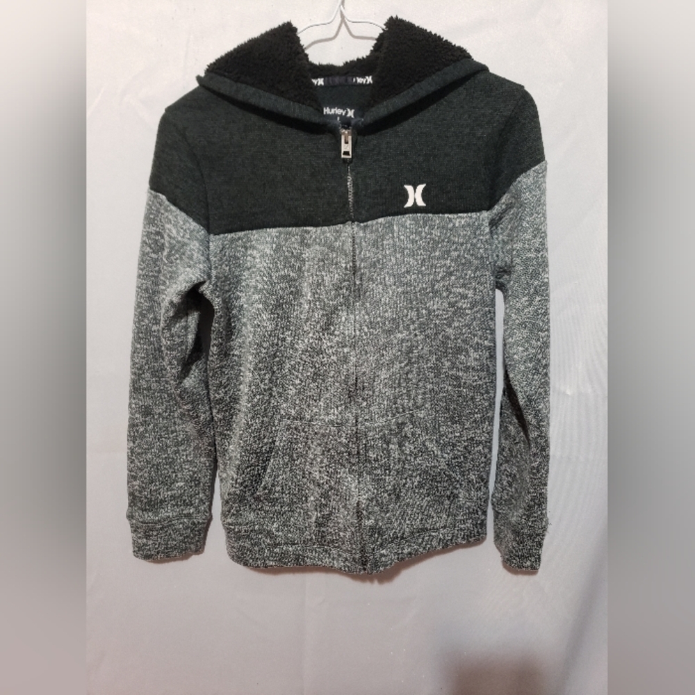 Hurley Kids' Black and Gray Hoodie